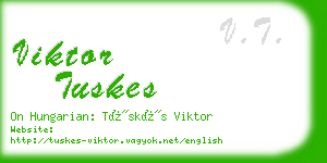 viktor tuskes business card